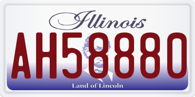 IL license plate AH58880