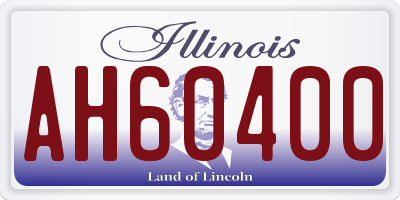 IL license plate AH60400