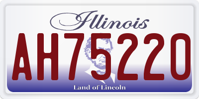 IL license plate AH75220