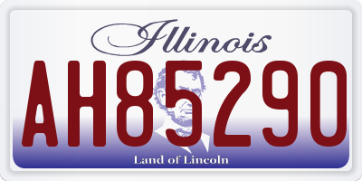 IL license plate AH85290