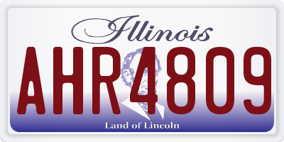 IL license plate AHR4809