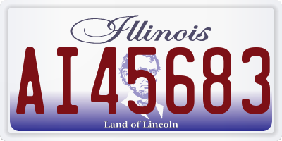 IL license plate AI45683