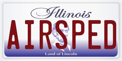 IL license plate AIRSPED