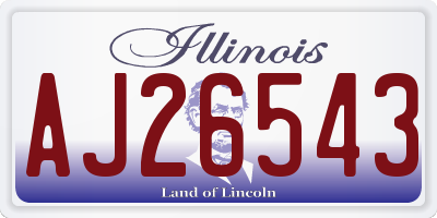 IL license plate AJ26543