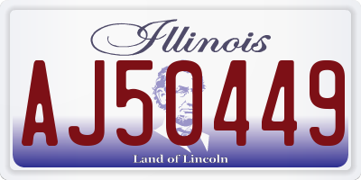 IL license plate AJ50449