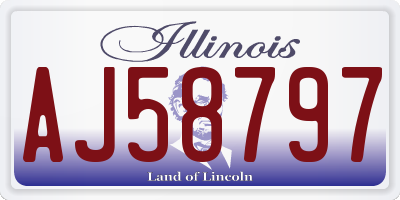 IL license plate AJ58797