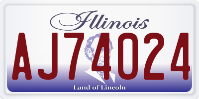 IL license plate AJ74024