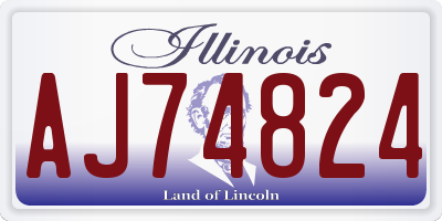 IL license plate AJ74824