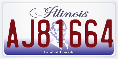 IL license plate AJ81664