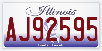 IL license plate AJ92595