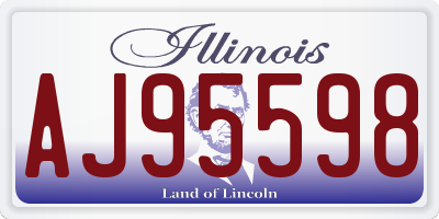 IL license plate AJ95598