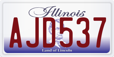 IL license plate AJD537