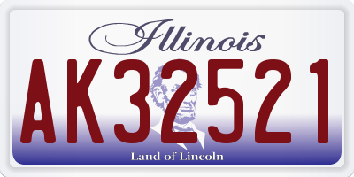 IL license plate AK32521