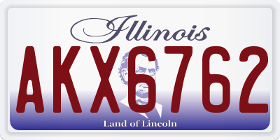 IL license plate AKX6762