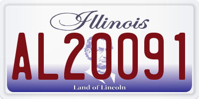 IL license plate AL20091