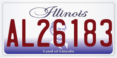 IL license plate AL26183