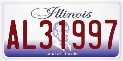 IL license plate AL31997