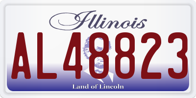 IL license plate AL48823