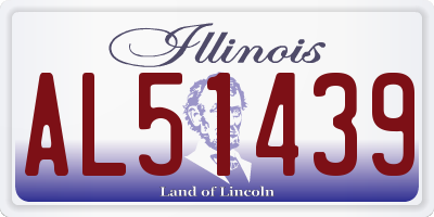 IL license plate AL51439