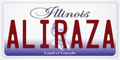 IL license plate ALIRAZA