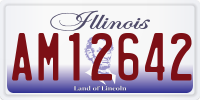 IL license plate AM12642