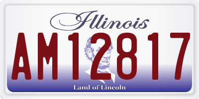 IL license plate AM12817