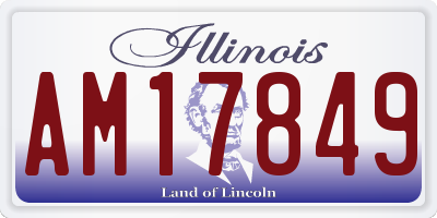 IL license plate AM17849