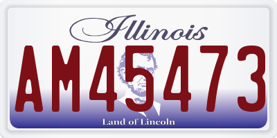 IL license plate AM45473