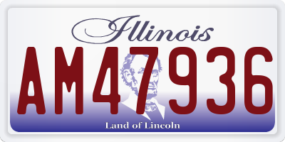 IL license plate AM47936