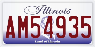 IL license plate AM54935