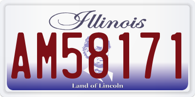 IL license plate AM58171