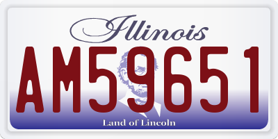 IL license plate AM59651