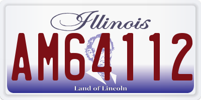IL license plate AM64112