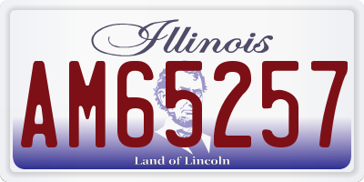 IL license plate AM65257