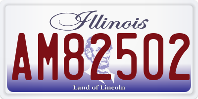 IL license plate AM82502