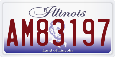 IL license plate AM83197