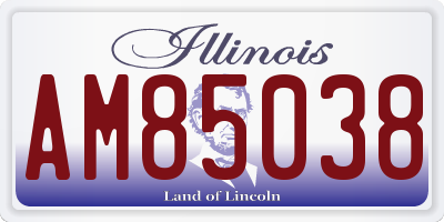 IL license plate AM85038