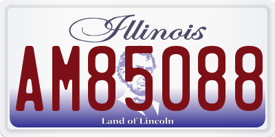 IL license plate AM85088