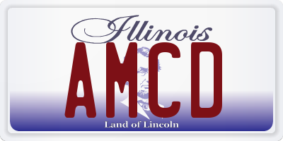 IL license plate AMCD