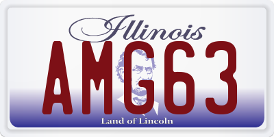 IL license plate AMG63