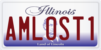 IL license plate AMLOST1