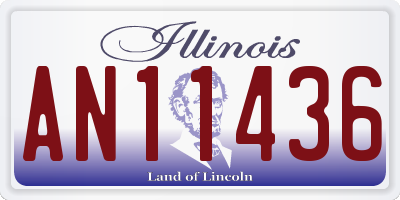 IL license plate AN11436