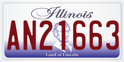 IL license plate AN21663