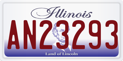 IL license plate AN23293