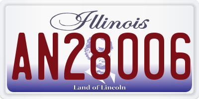 IL license plate AN28006