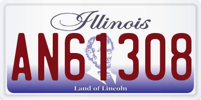 IL license plate AN61308