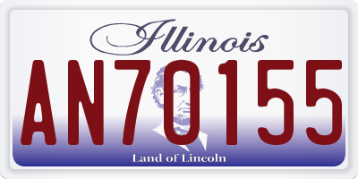 IL license plate AN70155