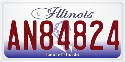 IL license plate AN84824