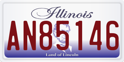 IL license plate AN85146