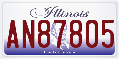 IL license plate AN87805